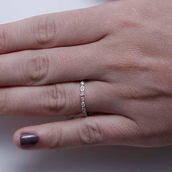 14k Diamond Eternity Wedding Band #L1335W14