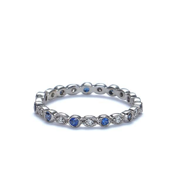 14k Diamond Eternity Band #L1335SW14-1 - Leigh Jay & Co.