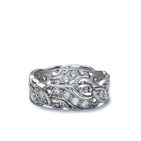 14k Diamond Eternity Band #L2519WB 14K - Leigh Jay & Co.