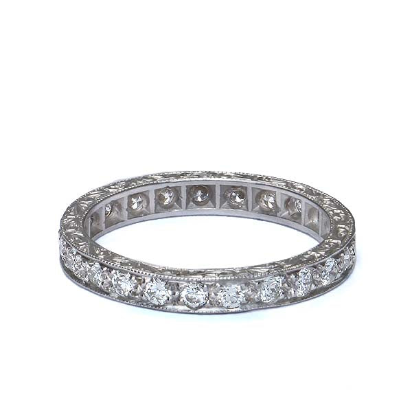 14k Diamond Eternity Band #L3001WB 14K - Leigh Jay & Co.
