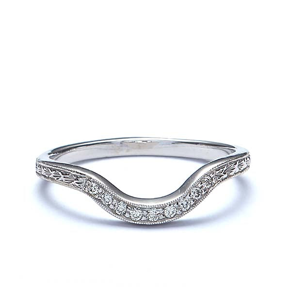 14k Diamond Wedding Band #L3110WB 14K - Leigh Jay & Co.