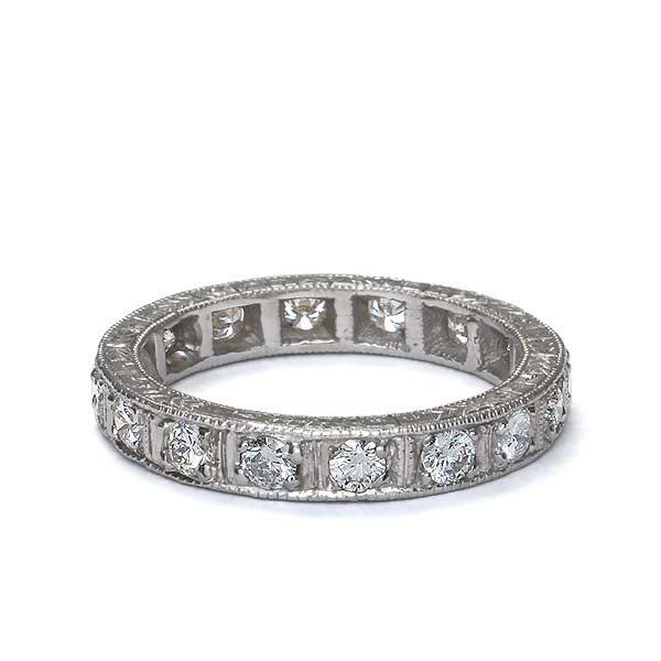 Replica Art Deco Wedding Band #L3229WB 14K - Leigh Jay & Co.