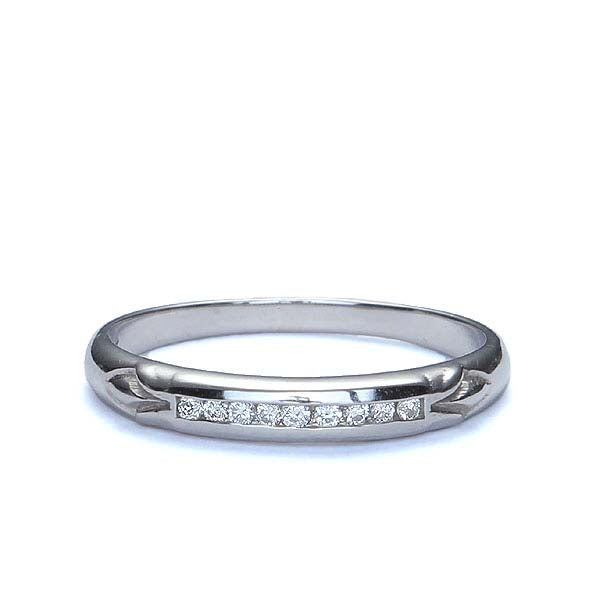 14k Diamond Channel Set Wedding Band #L3255WB 14K - Leigh Jay & Co.