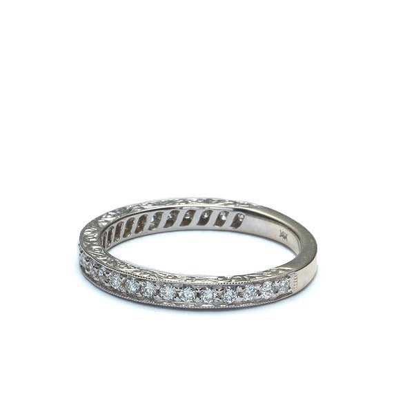 White Gold Replica Art Deco Wedding Band #L3399WB 14K Default Title