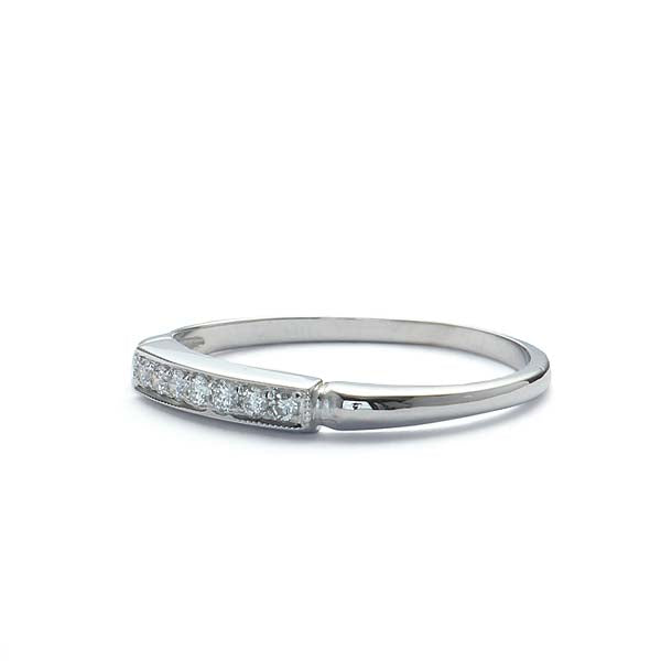 Replica Art Deco Wedding band #L3450 14kt - Leigh Jay & Co.