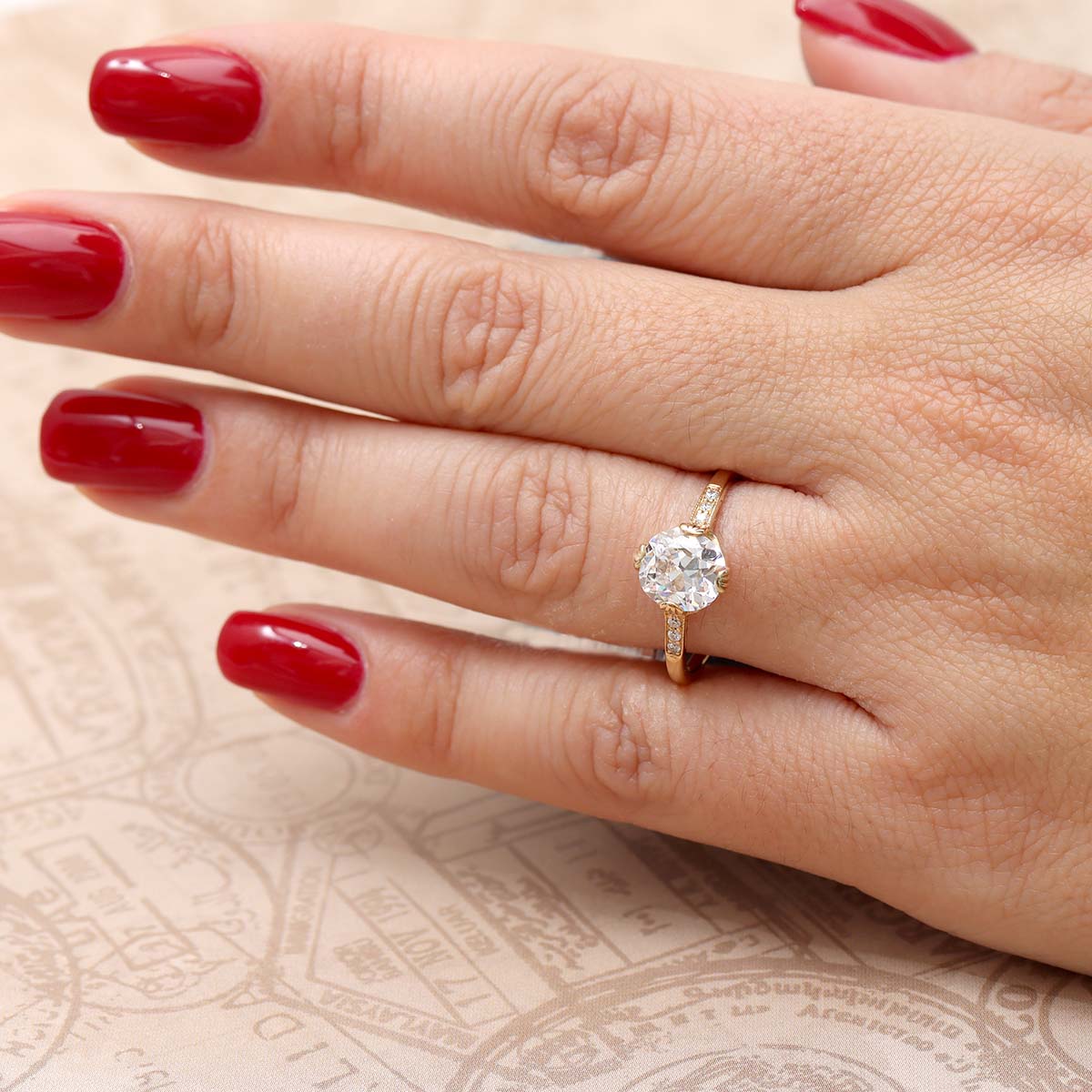 The Martha Replica Edwardian Engagement Ring#3144-23
