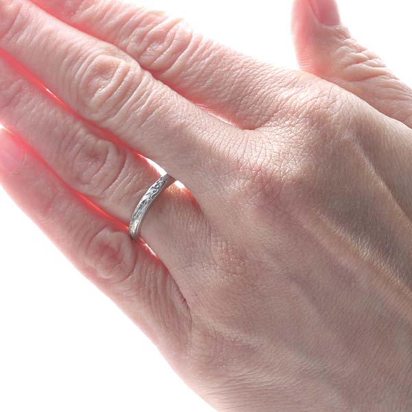 Antique Platinum and Gold Wedding Band. #R302-09 Default Title