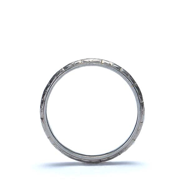 Vintage Wedding Band #R366-02 Default Title