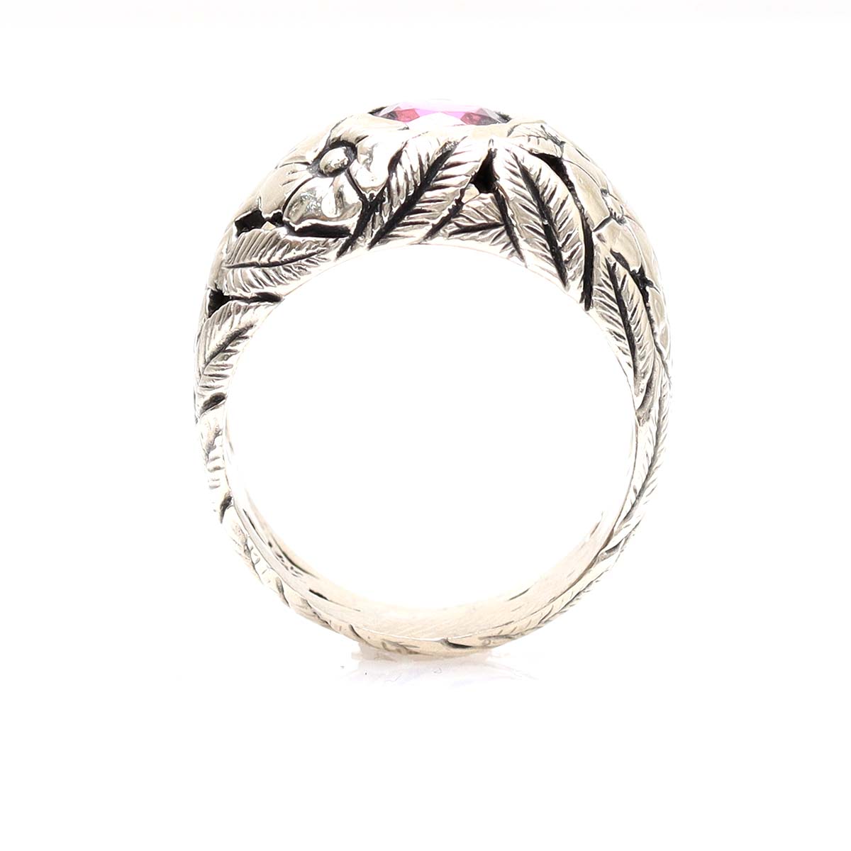 Art Nouveau Replica Tourmaline Domed Ring #2R544