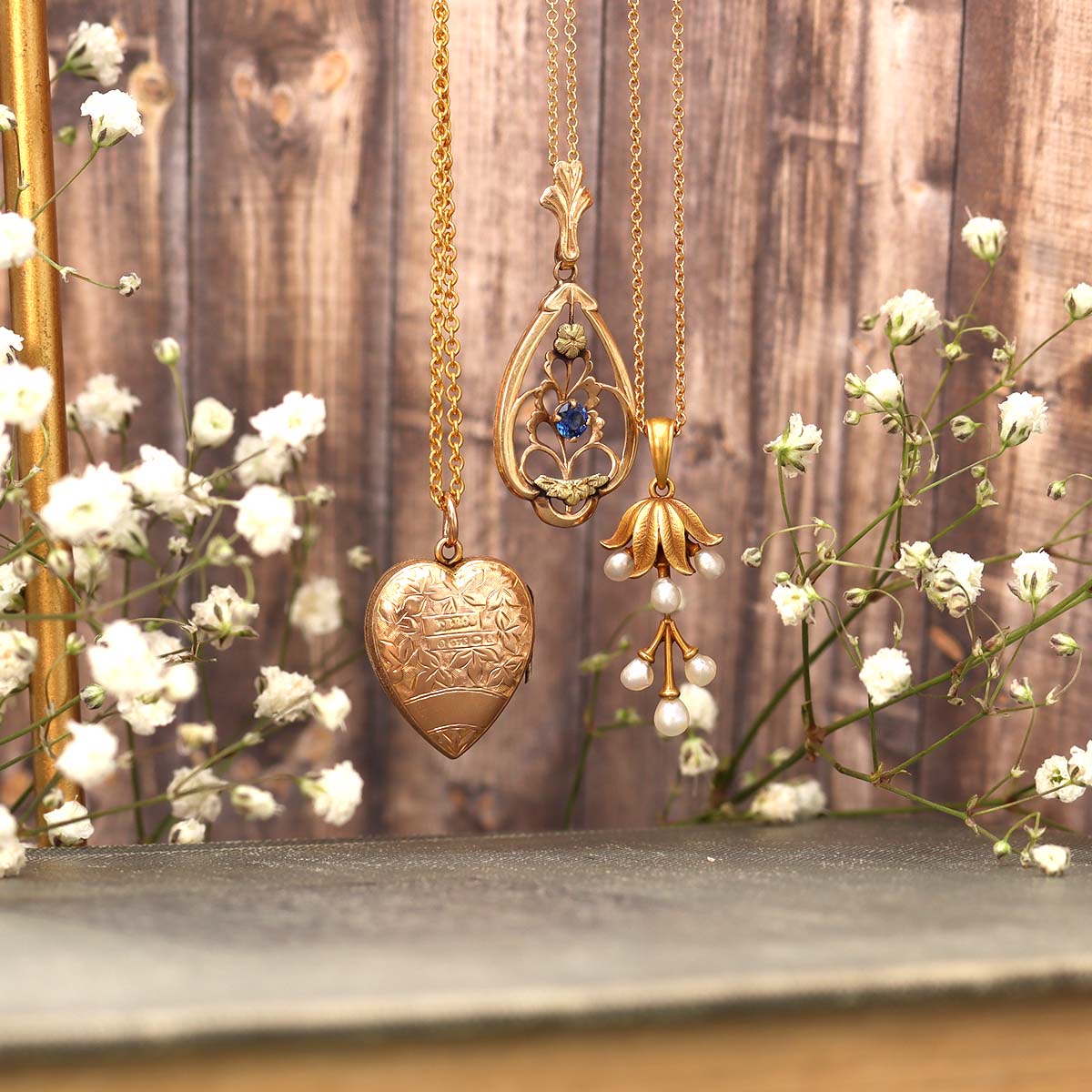 Art Nouveau Pendant Necklace #VP160630-03 Default Title