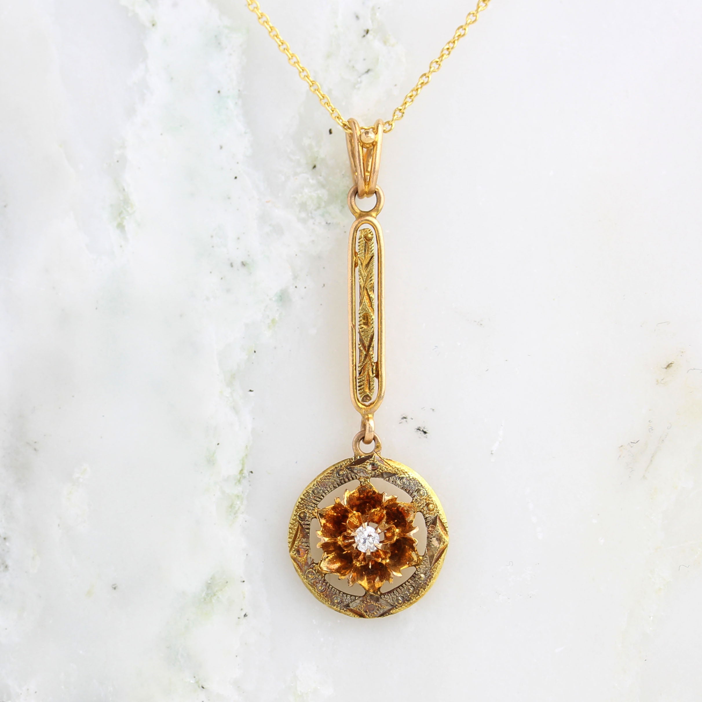 Elegant Victorian Drop Pendant #VP1060610-07