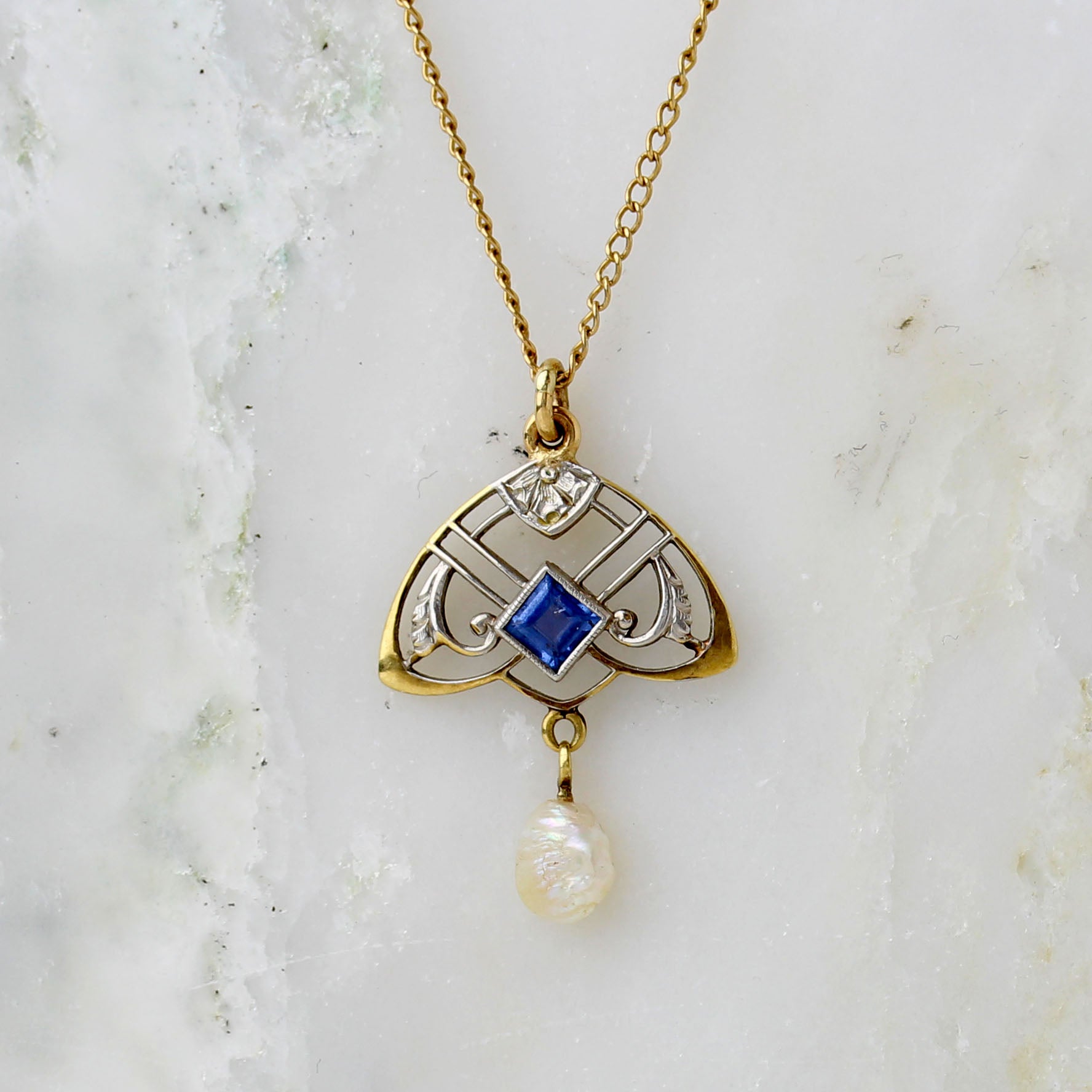 Beautiful Art Nouveau Pendant #VP506-11 Default Title