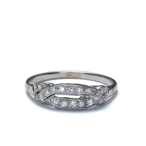 Art Deco Diamond Wedding band #VR151031-01