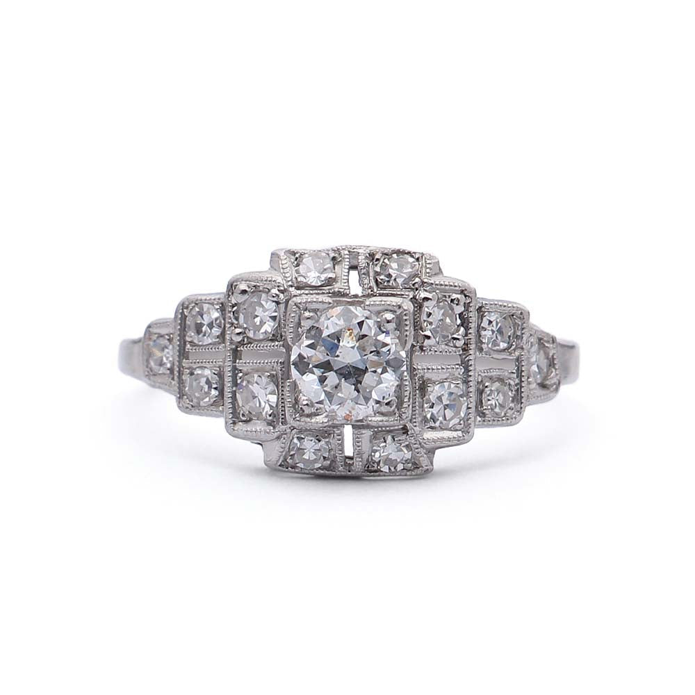 Art Déco Engagement Ring #VR190222-1