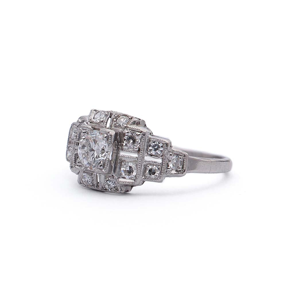 Art Deco Engagement Ring #VR190222-1 Default Title
