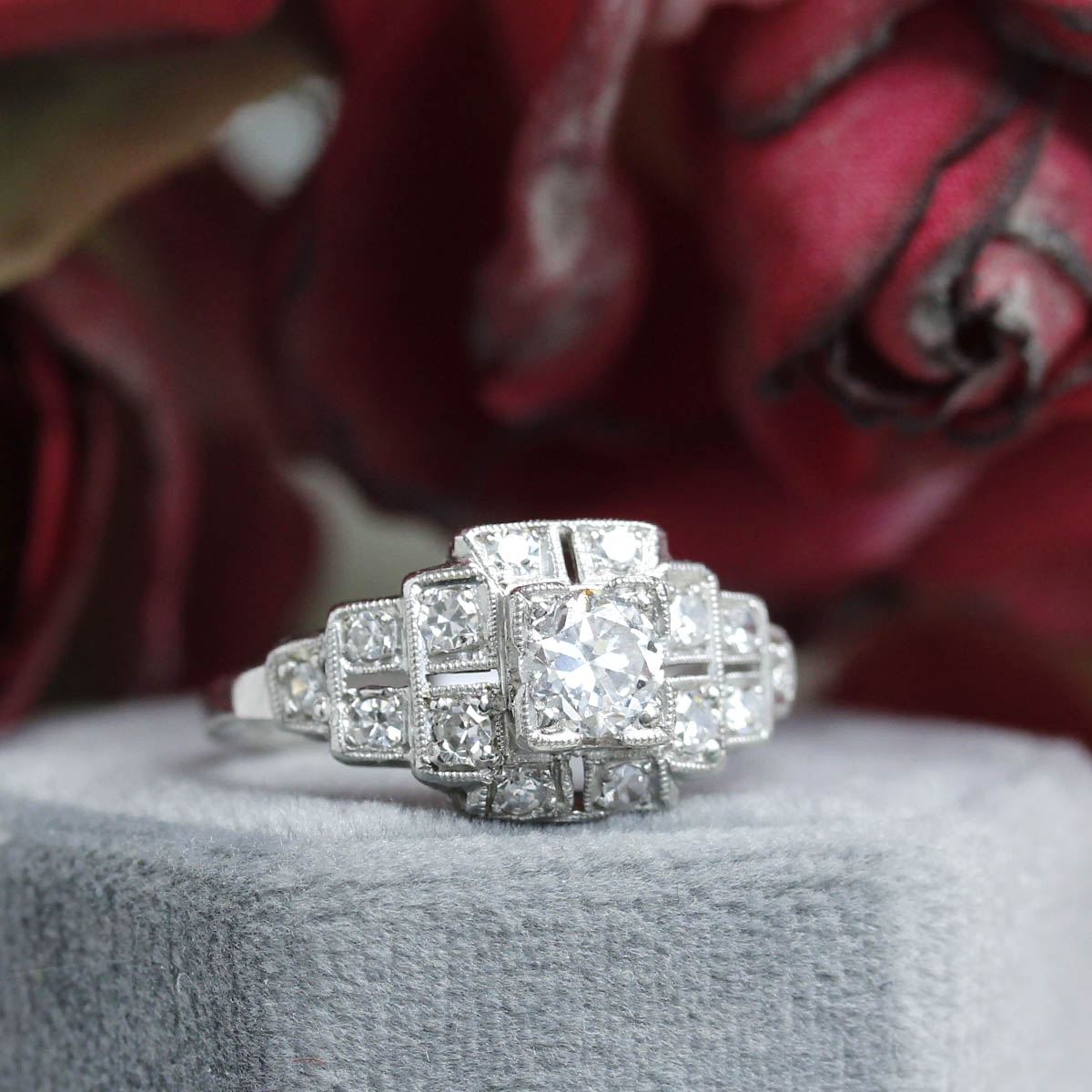 Art Deco Engagement Ring #VR190222-1 Default Title