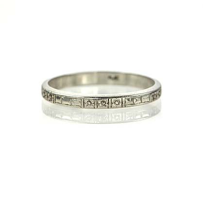Vintage Wedding Band #VWB-03