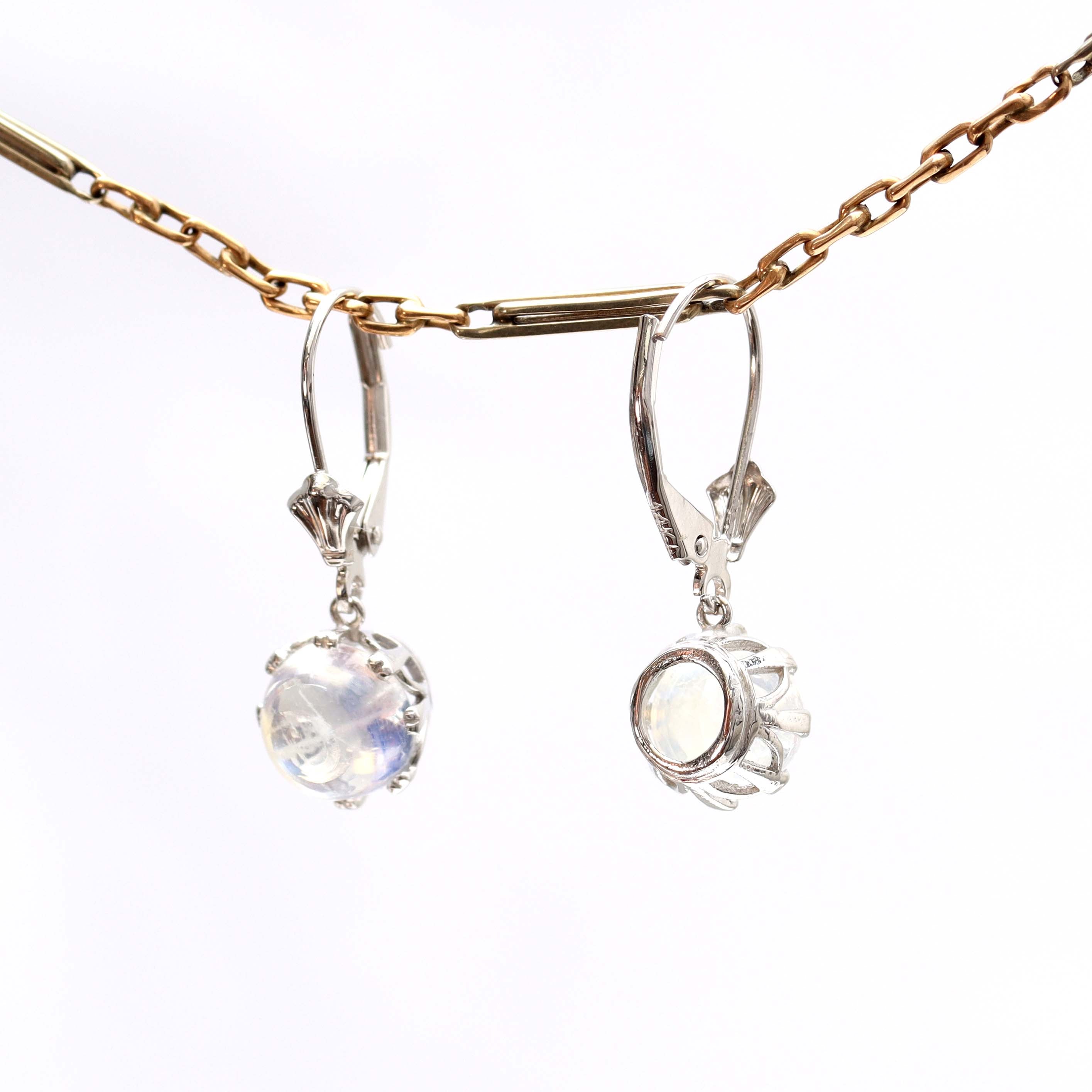 Moonstone Drop Earrings #LE2323