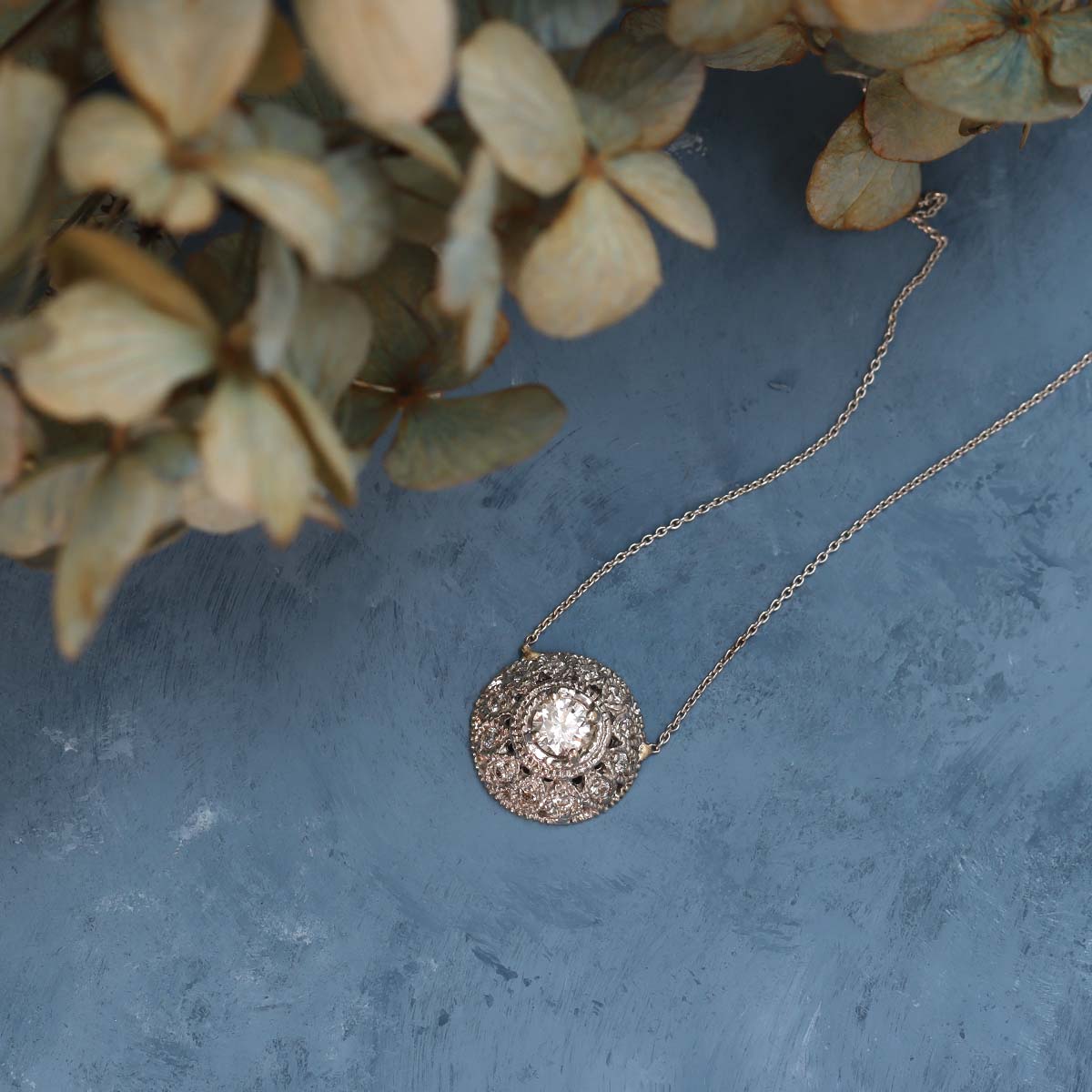 Replica Art Deco Domed Diamond Necklace #PC71719-2 Default Title