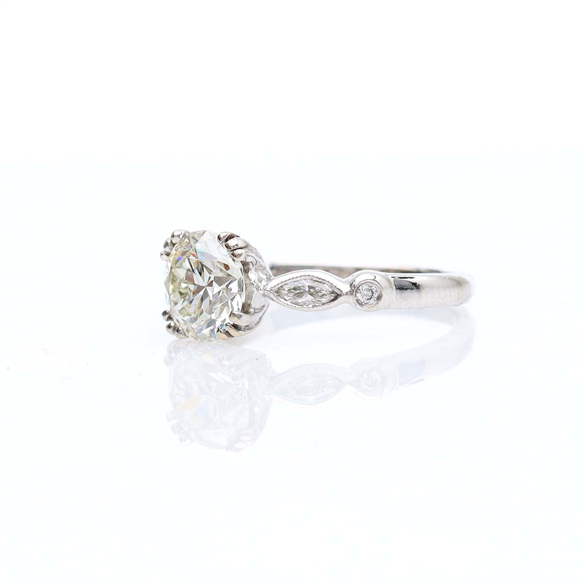 Replica Art Deco Engagement Ring #1305-12A