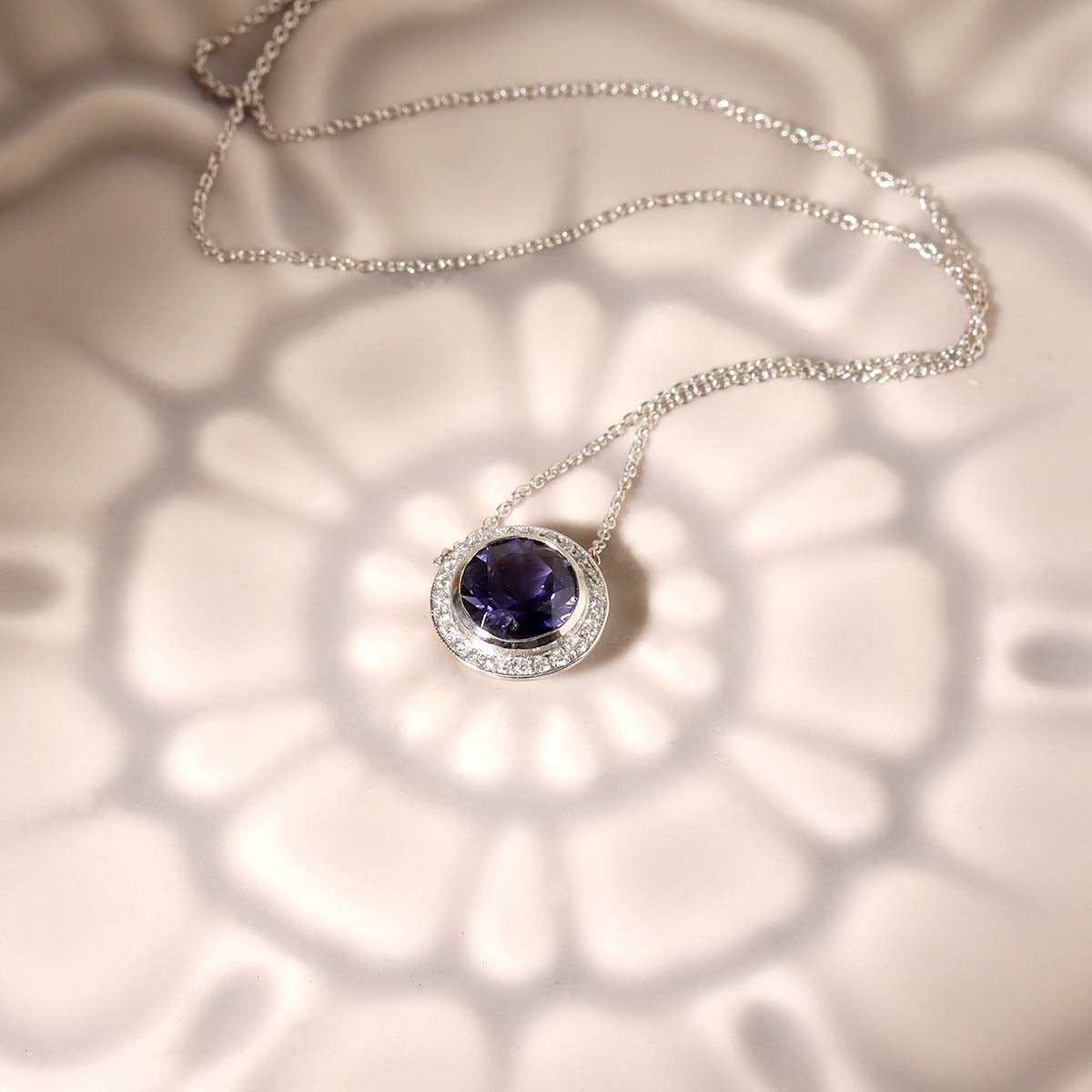 Replica Art Deco Tanzanite Pendant #P3285PT