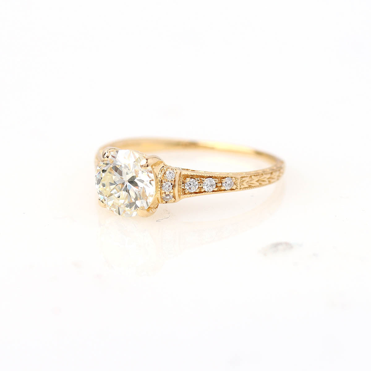 The Lily Old European Cut Diamond Engagement Ring #1306-16