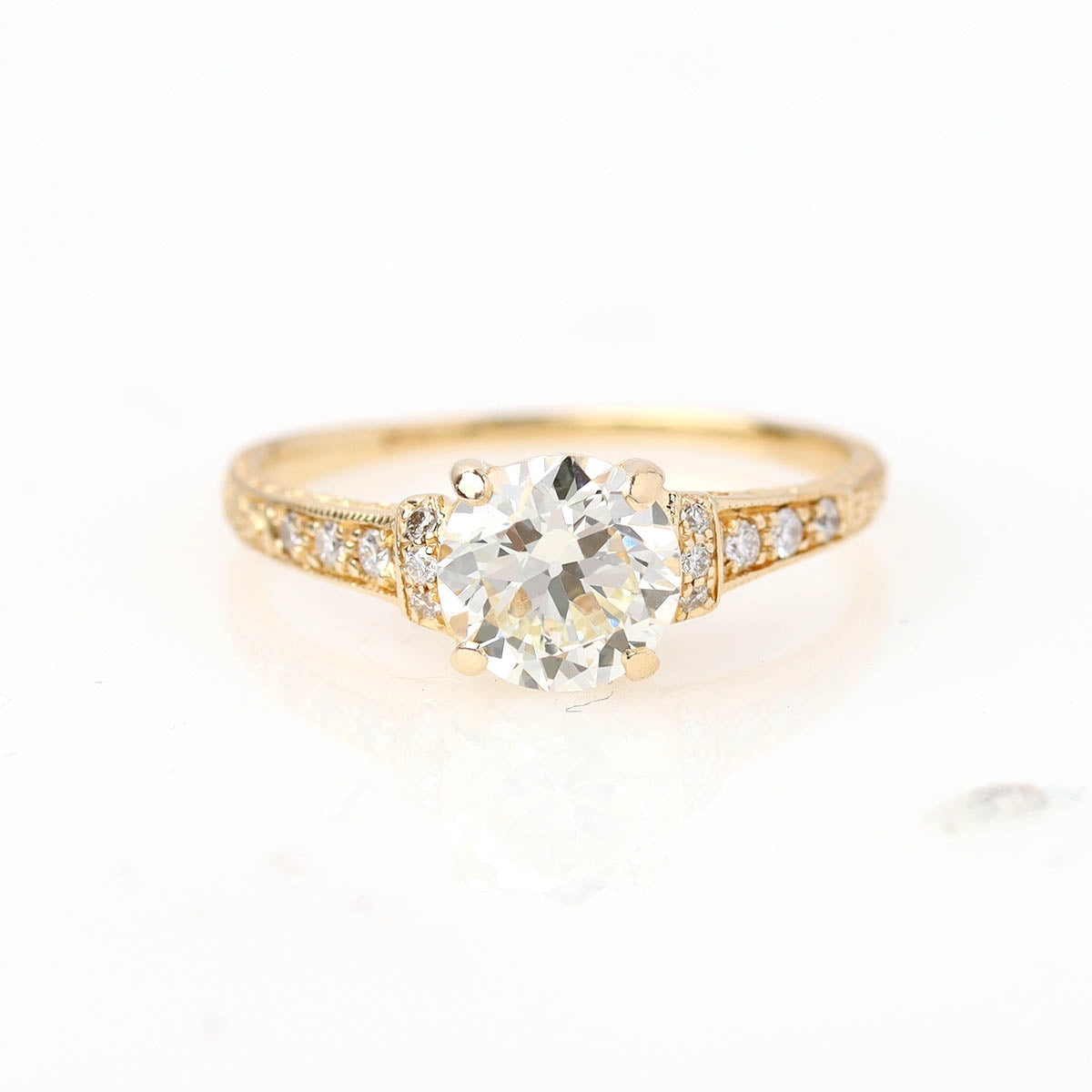 The Lily Old European Cut Diamond Engagement Ring #1306-16