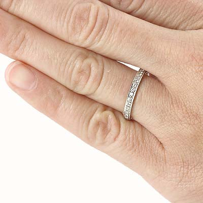 14k Diamond Eternity Band #L1108DW14 - Wedding Bands