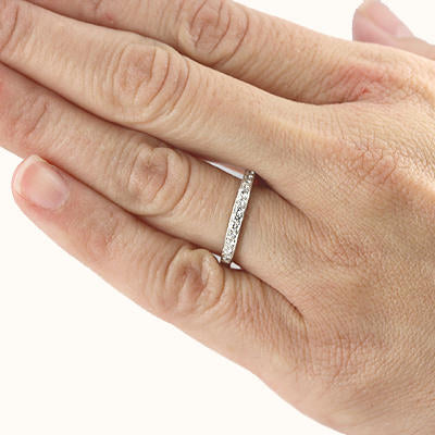 14k Diamond Wedding Band #L1304 14K - Wedding Bands