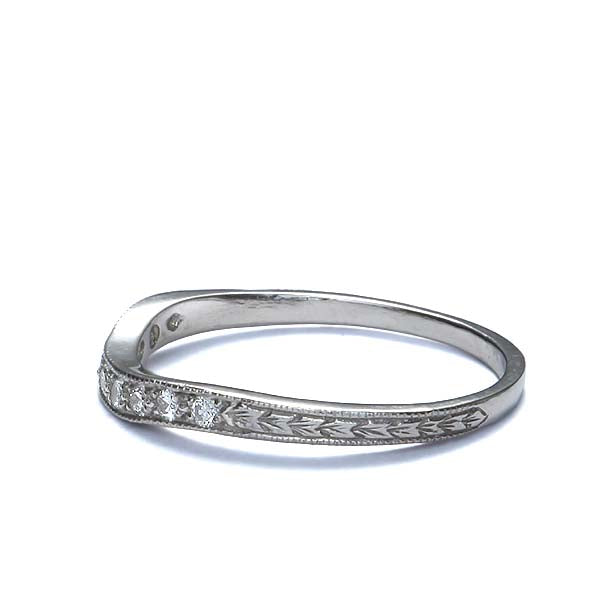 Curved Diamond Band #L1120 - Wedding Bands