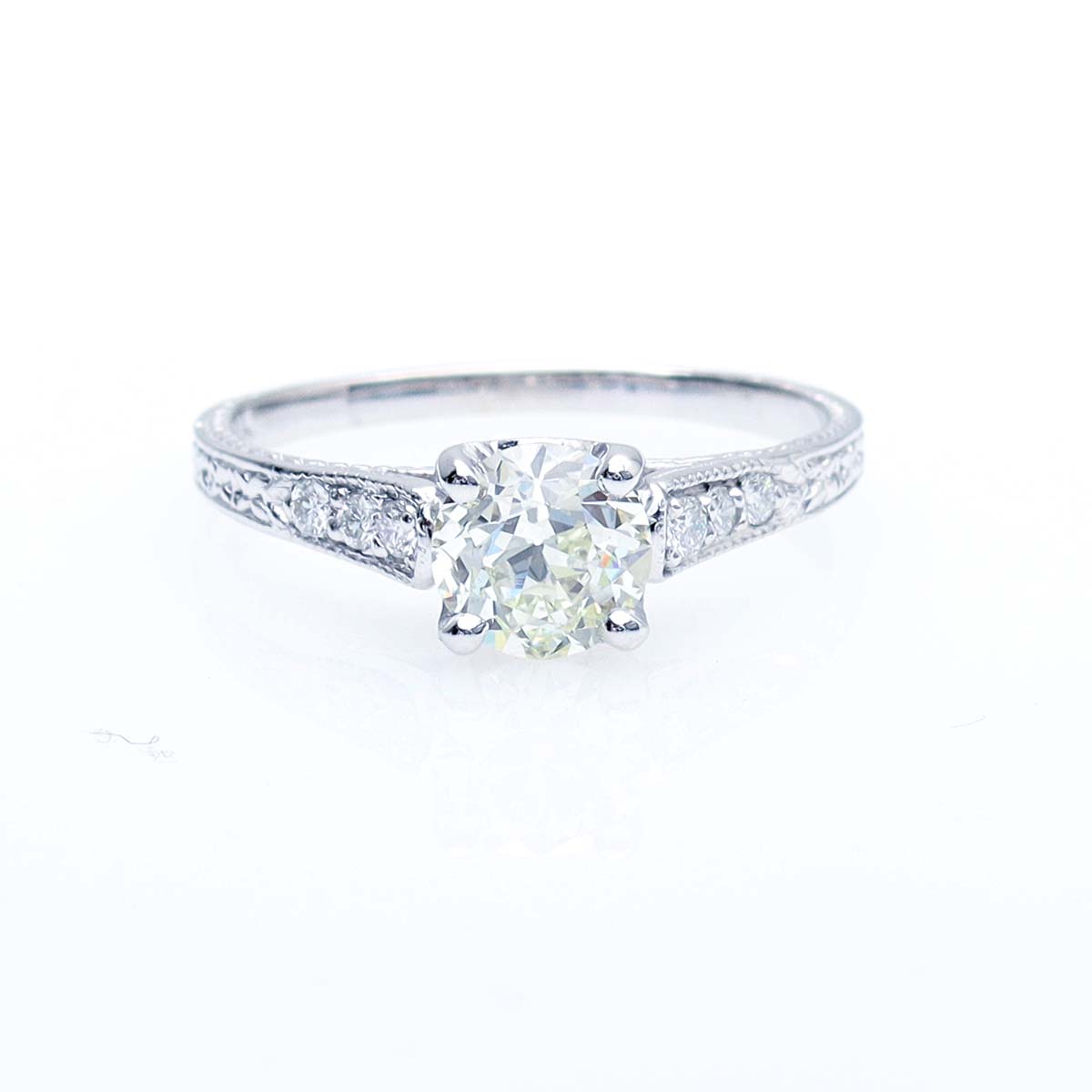 Old European Cut Diamond Engagement Ring #1901-6