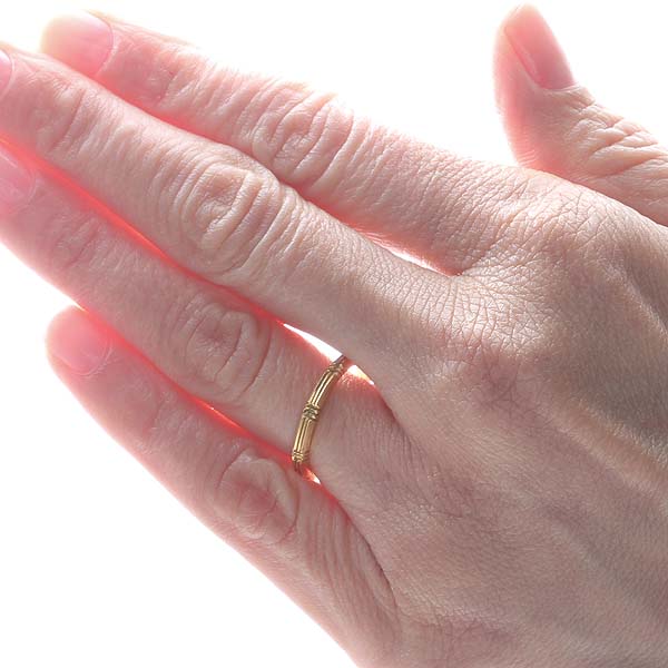 1920s 18K Yellow Gold Wedding Band #VR0806-04b - Wedding Bands