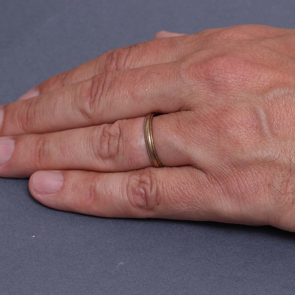 Vintage 10K wedding band #VR0730-04 - Wedding Bands