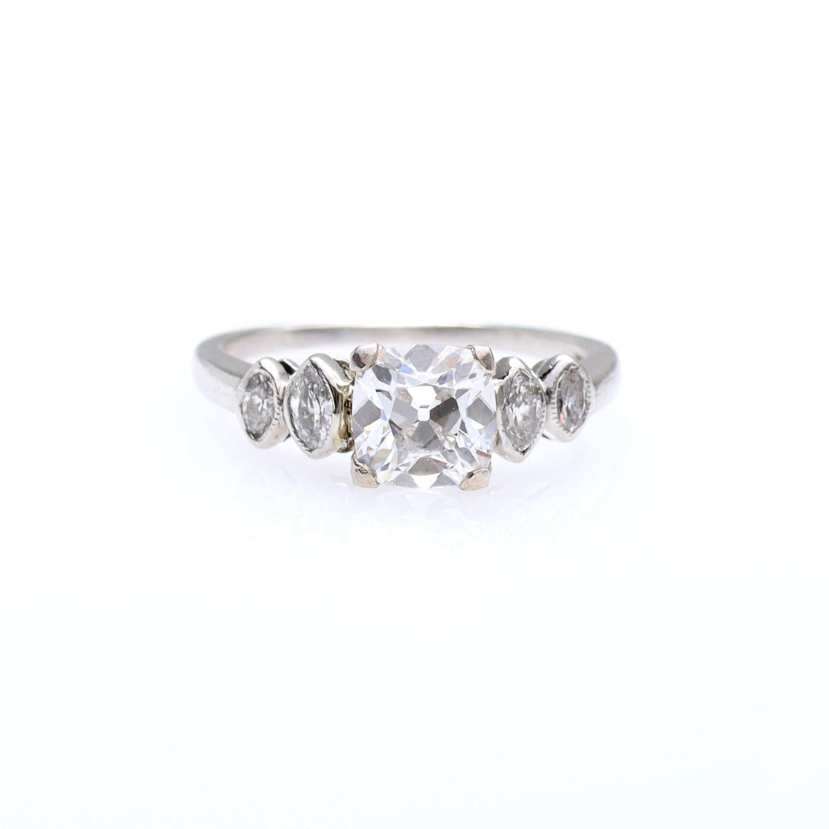 1930 Diamond Engagement Ring #VR241007-3 - Engagement Rings