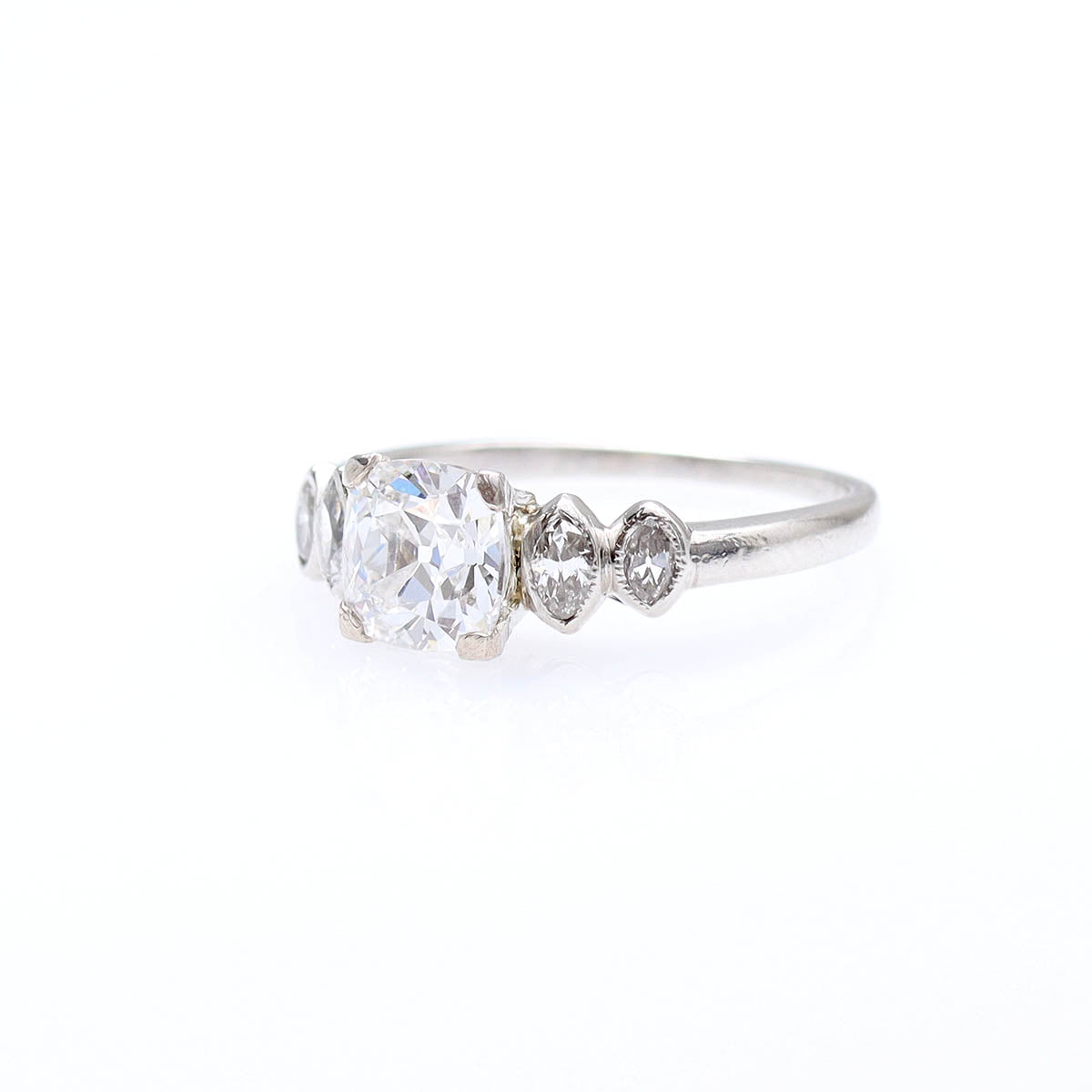 1930 Diamond Engagement Ring #VR241007-3 - Engagement Rings