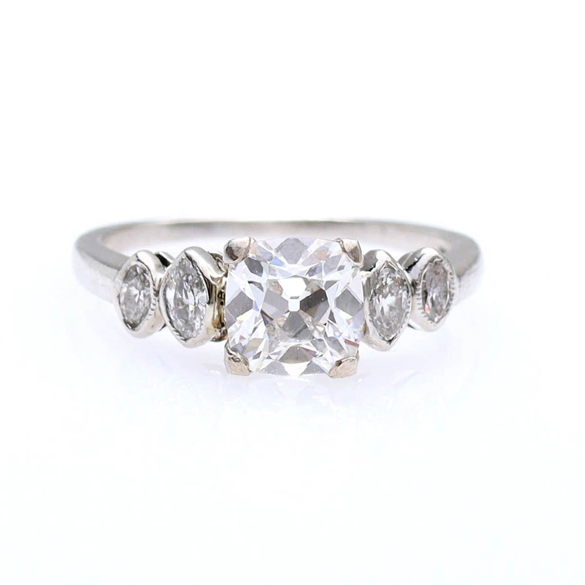 1930 Diamond Engagement Ring #VR241007-3 - Engagement Rings