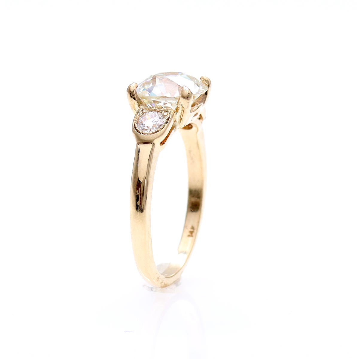 1930s Replica Diamond Engagement Ring #3670-1 - Engagement Rings