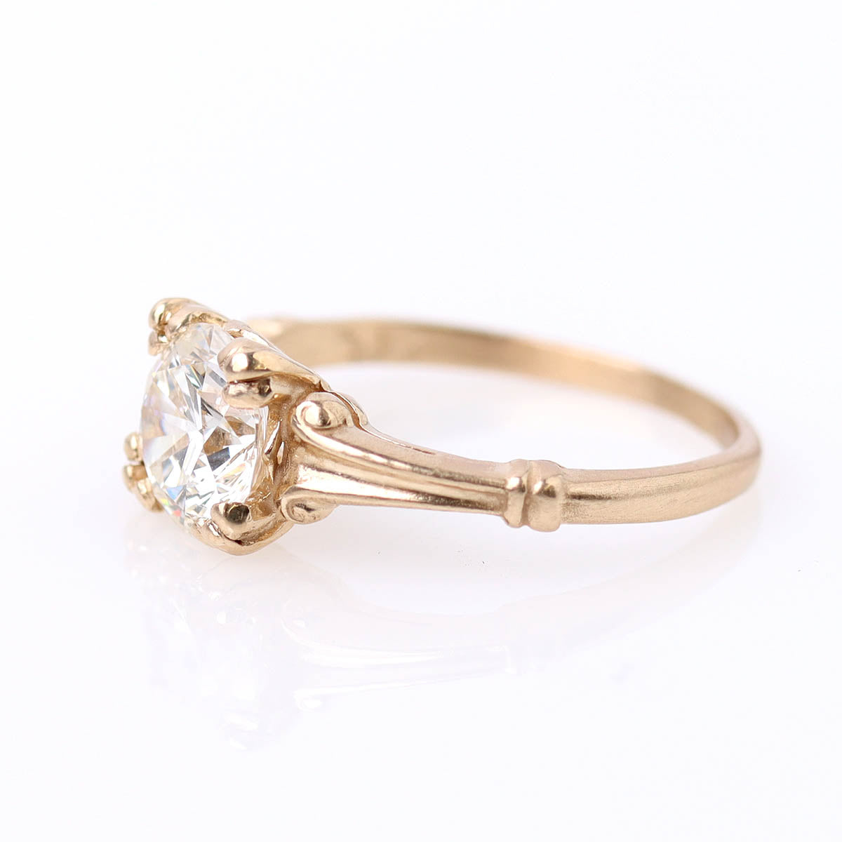 1930s Reproduction Engagement Ring #L3139Y14 - Made To Order