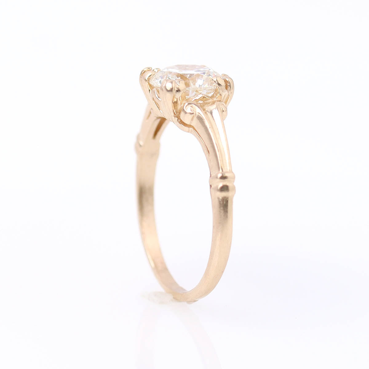 1930s Reproduction Engagement Ring #L3139Y14 - Made To Order