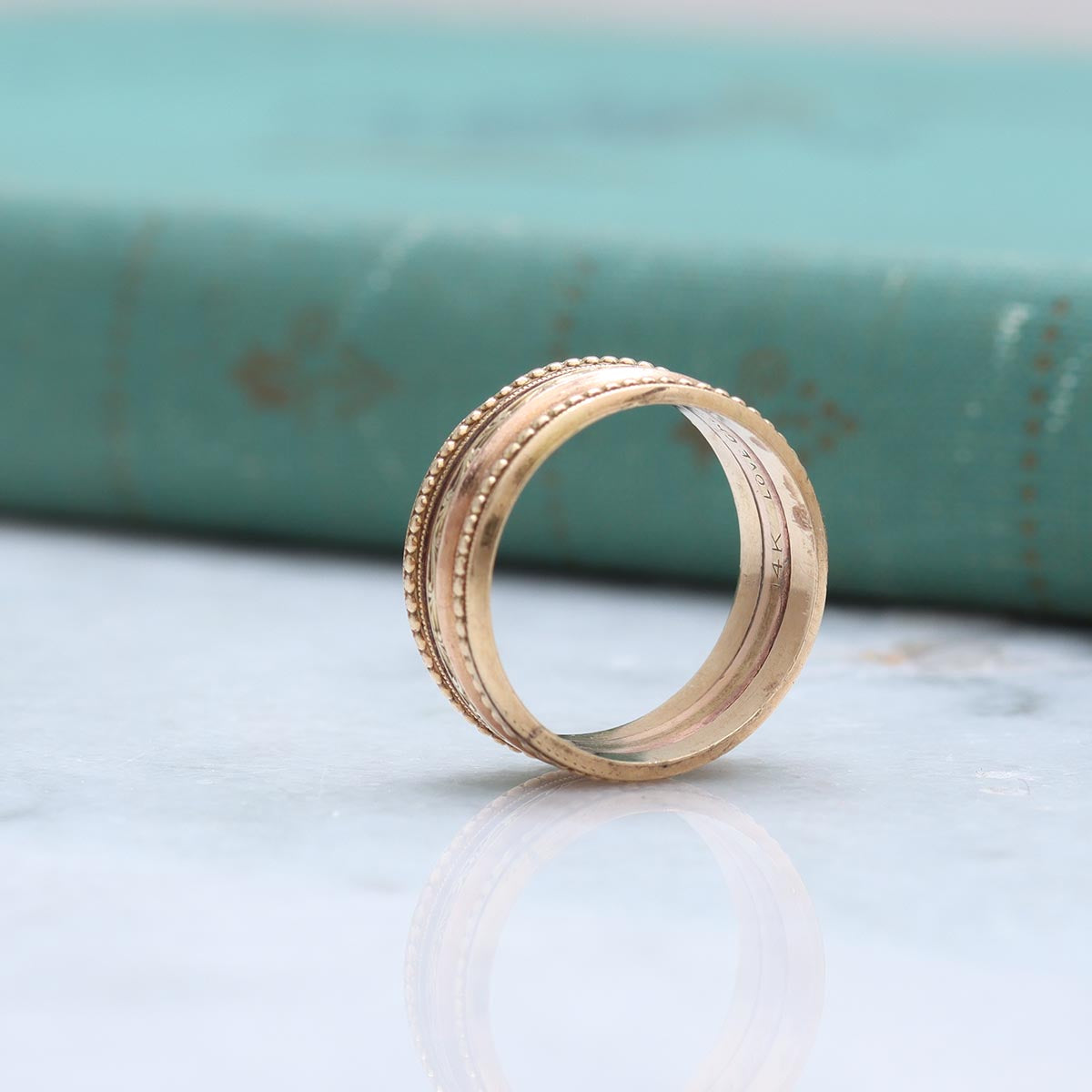 Mid-Century ’Triple Band’ Ring #VR10311-01 - Wedding Bands