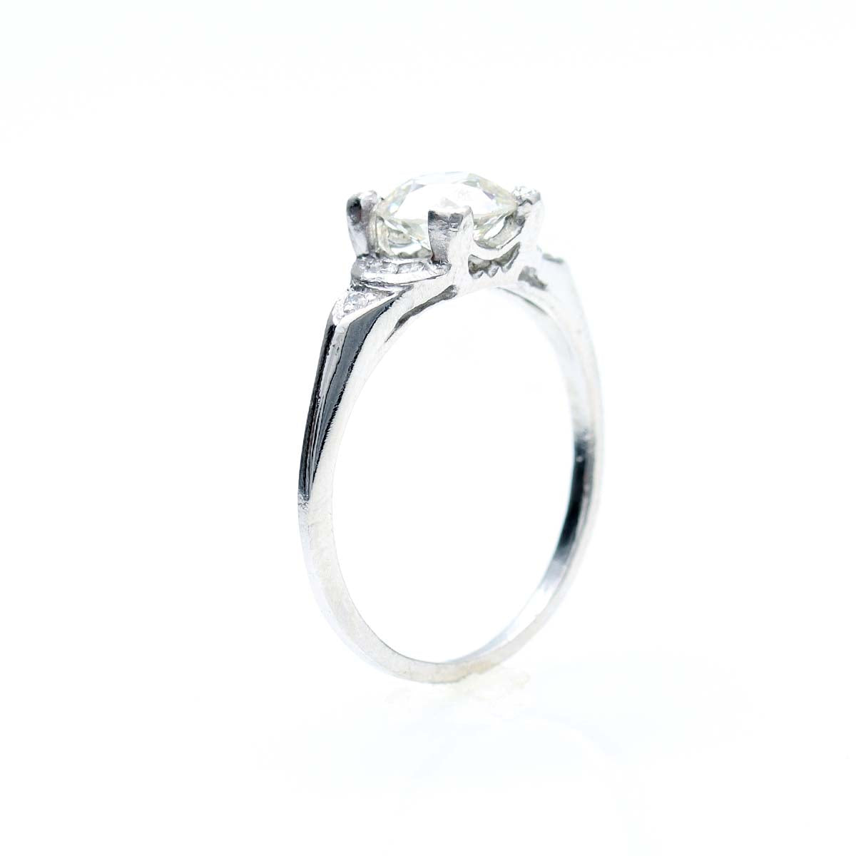 Replica Art Deco Engagement Ring with Old European Cut Diamond #3024-5