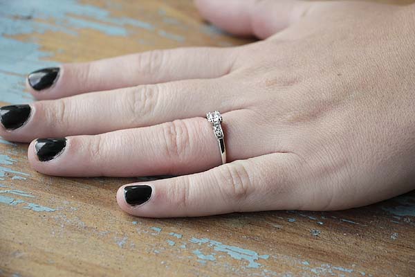 Replica Art Deco Engagement Ring #3063-2