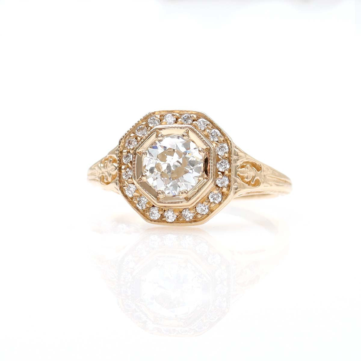 Replica Art Deco Engagement Ring #3152-3