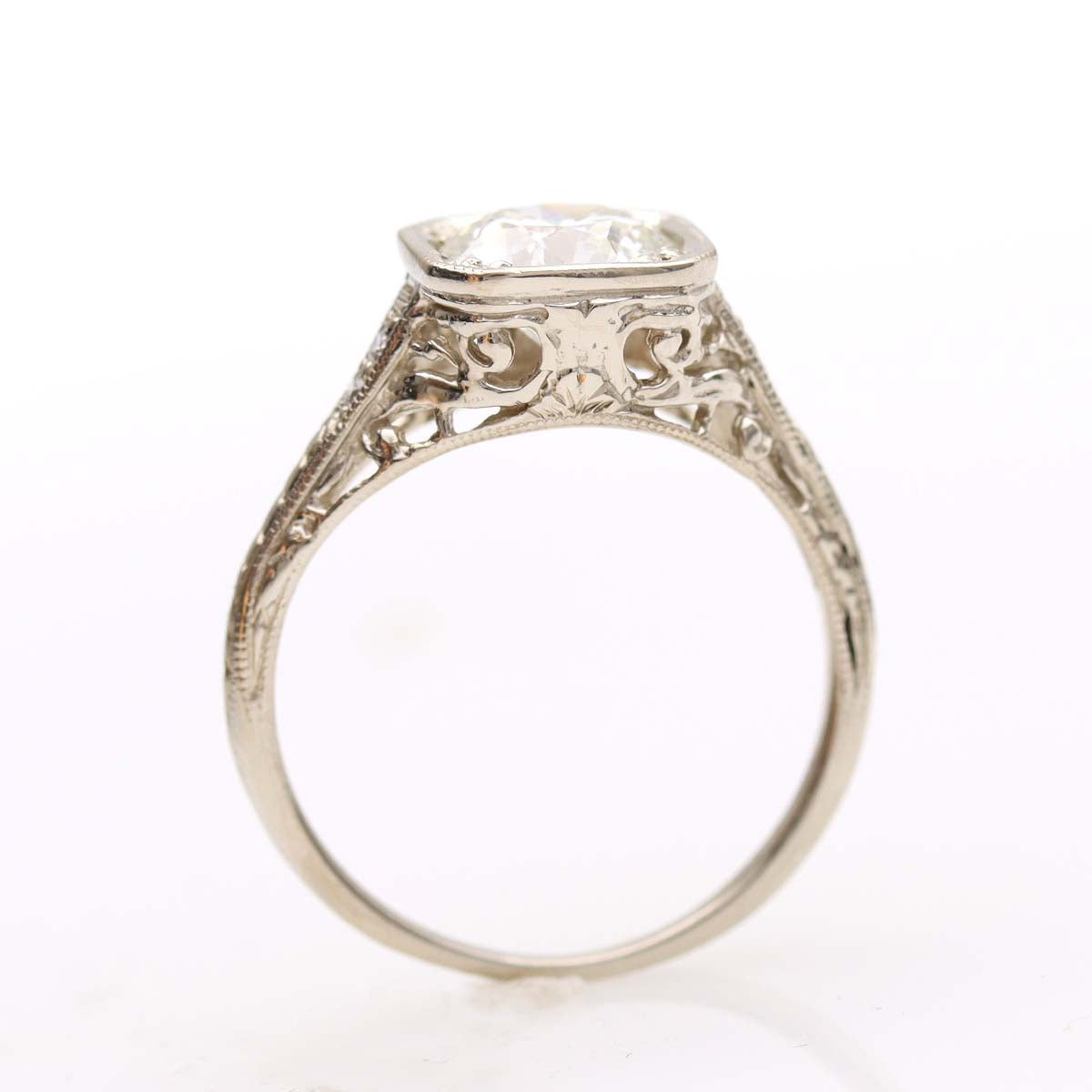 Replica Art Déco Diamond Engagement Ring #3276-03