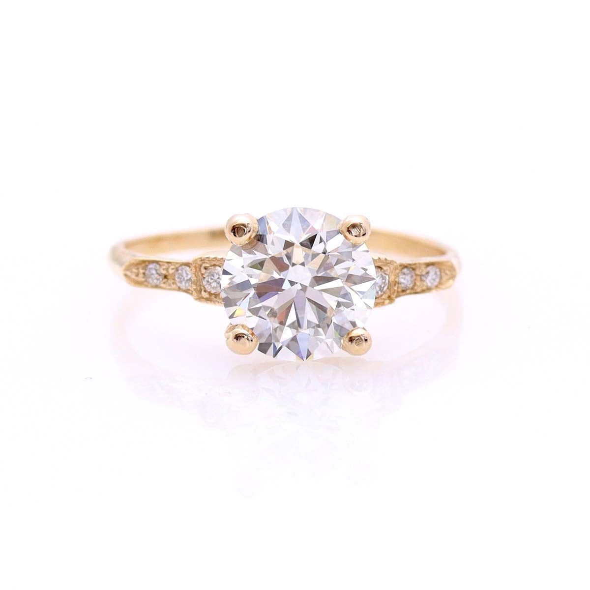 The Esther Replica Art Deco engagement ring #3297RD-5