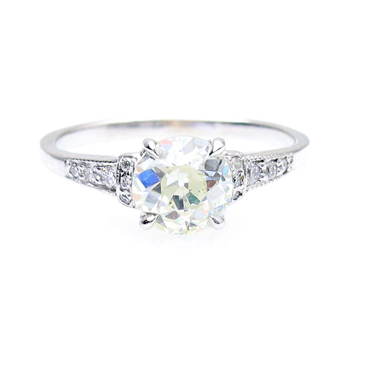 The Lily Replica Art Déco Engagement Ring #3319-5