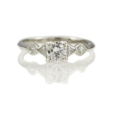 Art Déco Inspired Engagement Ring #L3318