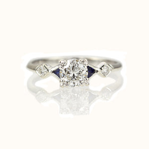 Art Déco Inspired Engagement Ring #L3318