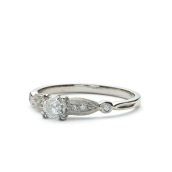 Replica Art Deco  Engagement Ring #3334-7 - Leigh Jay & Co