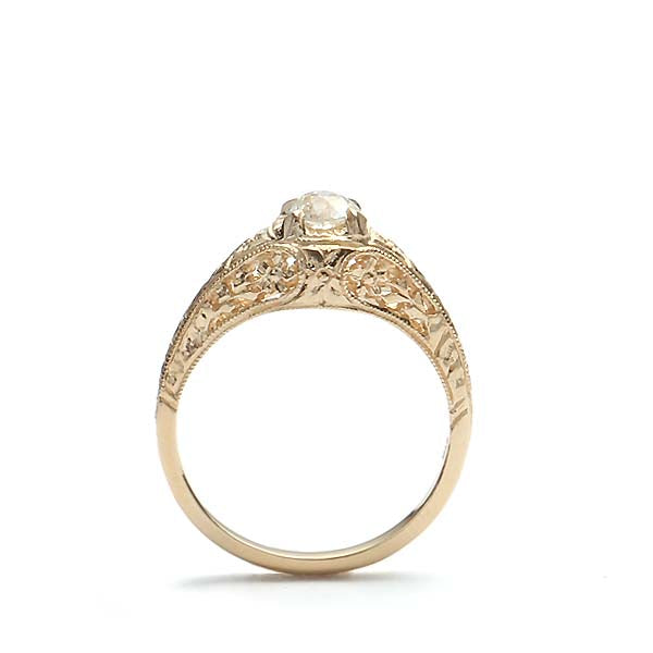 Replica Art Deco Engagement Ring #3390-4